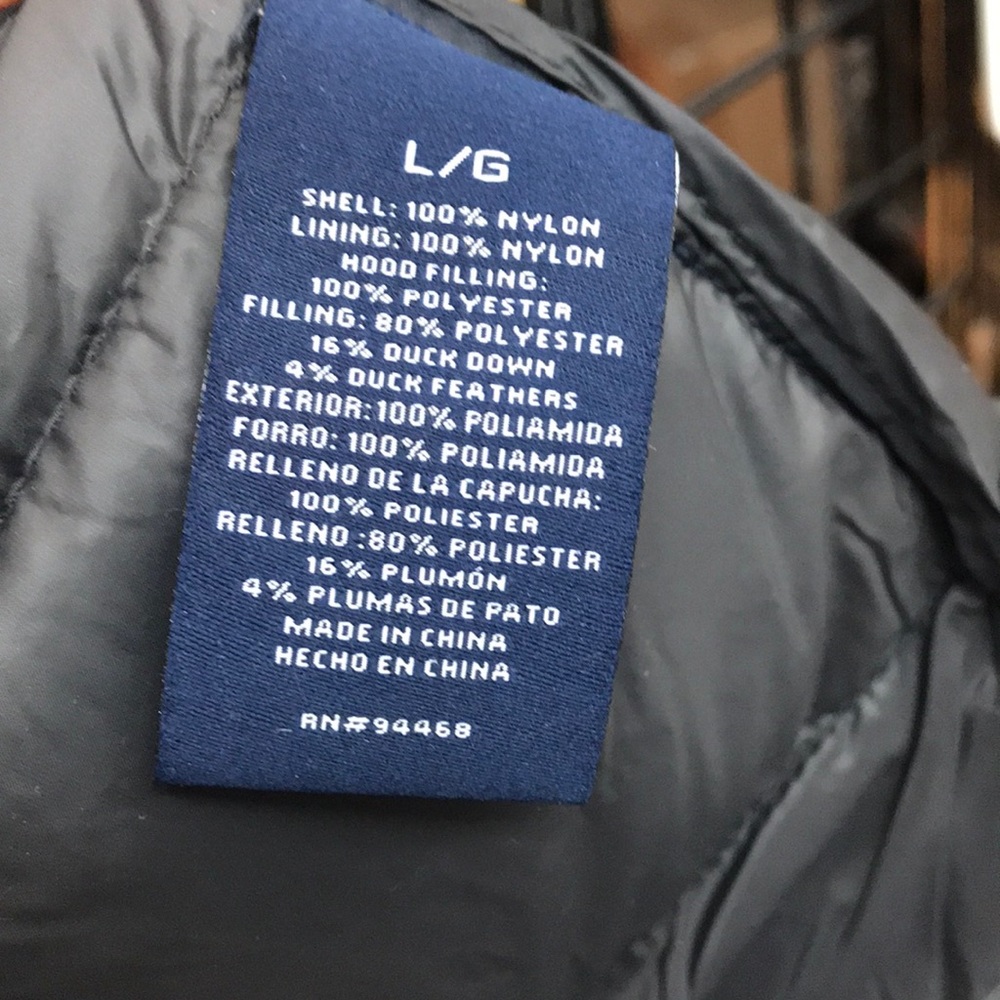 NWT,NAUTICA MENS QUILTED PUFFER HOODIE~DARK NAVY - Picture 16 of 16